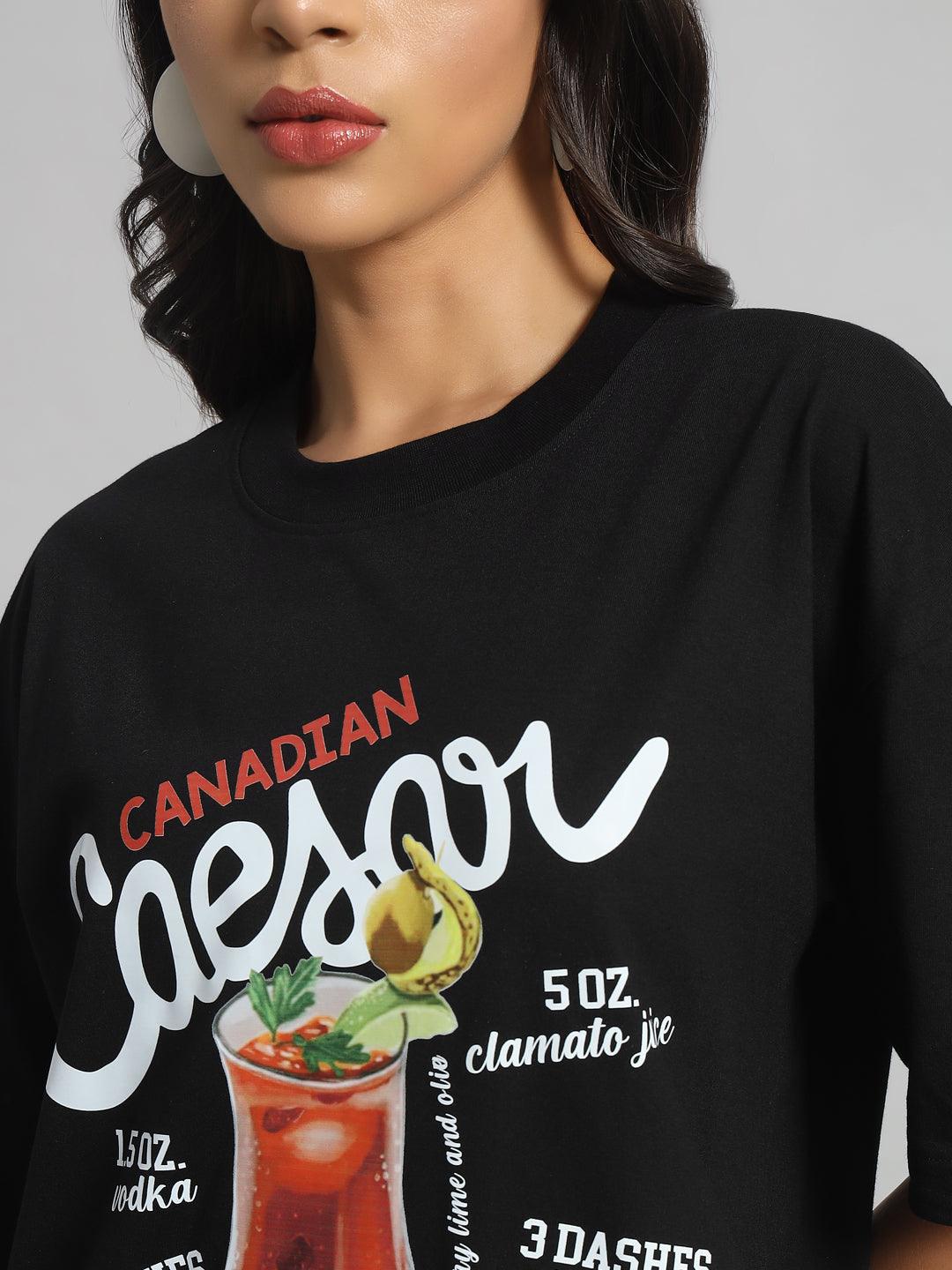 Canadian Caesar Oversized T-shirt and Shots Co-ord Set