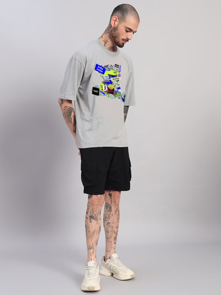 Glitch Teddy Oversized Cotton Co-ord 💾