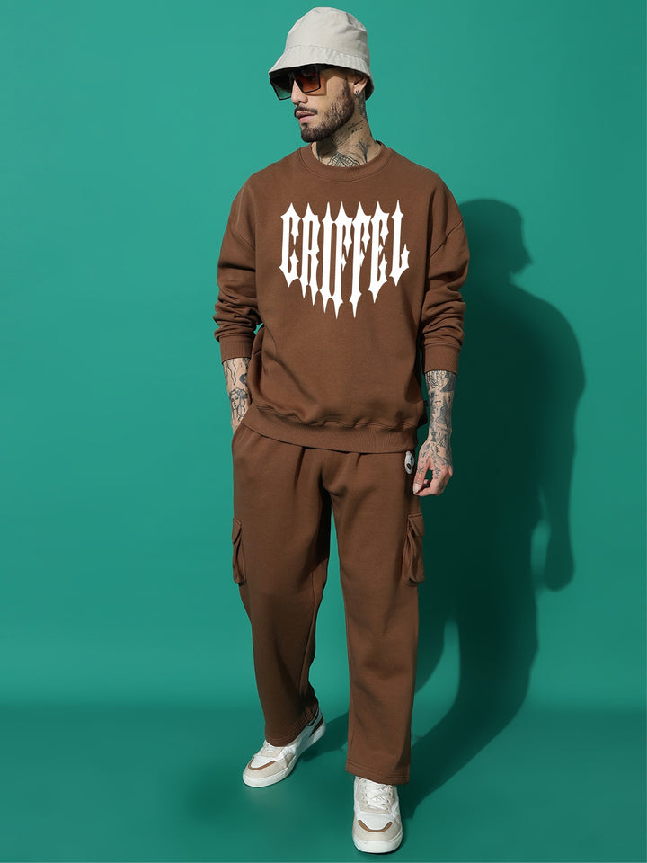 FLAMECORE GRIFFEL CLUB cotton fleece oversized tracksuit