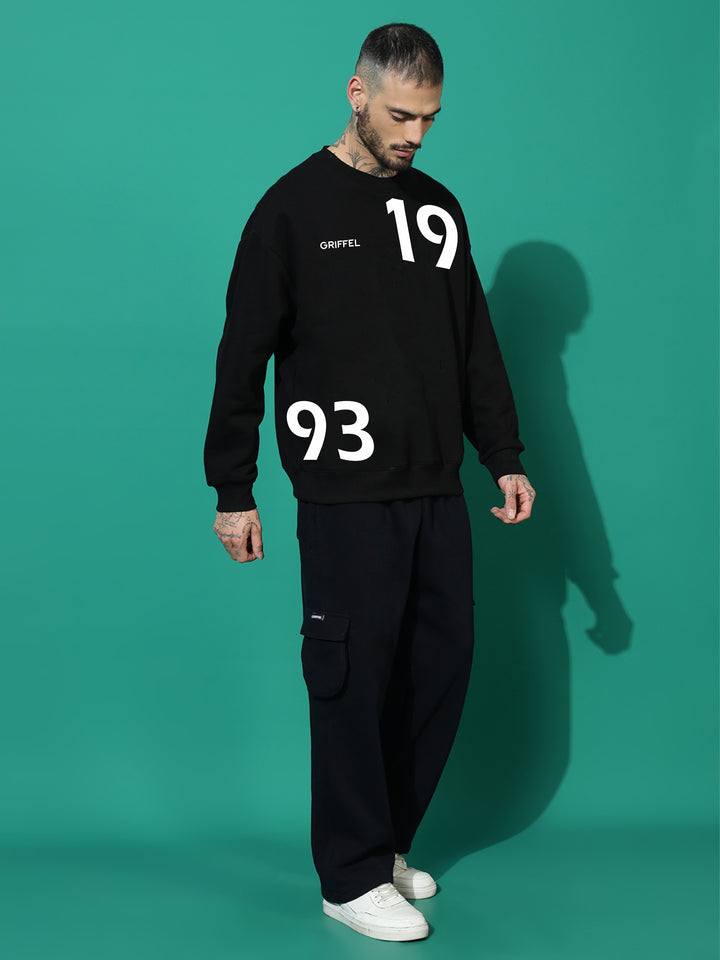 1993 Overzied Black Sweatshirt