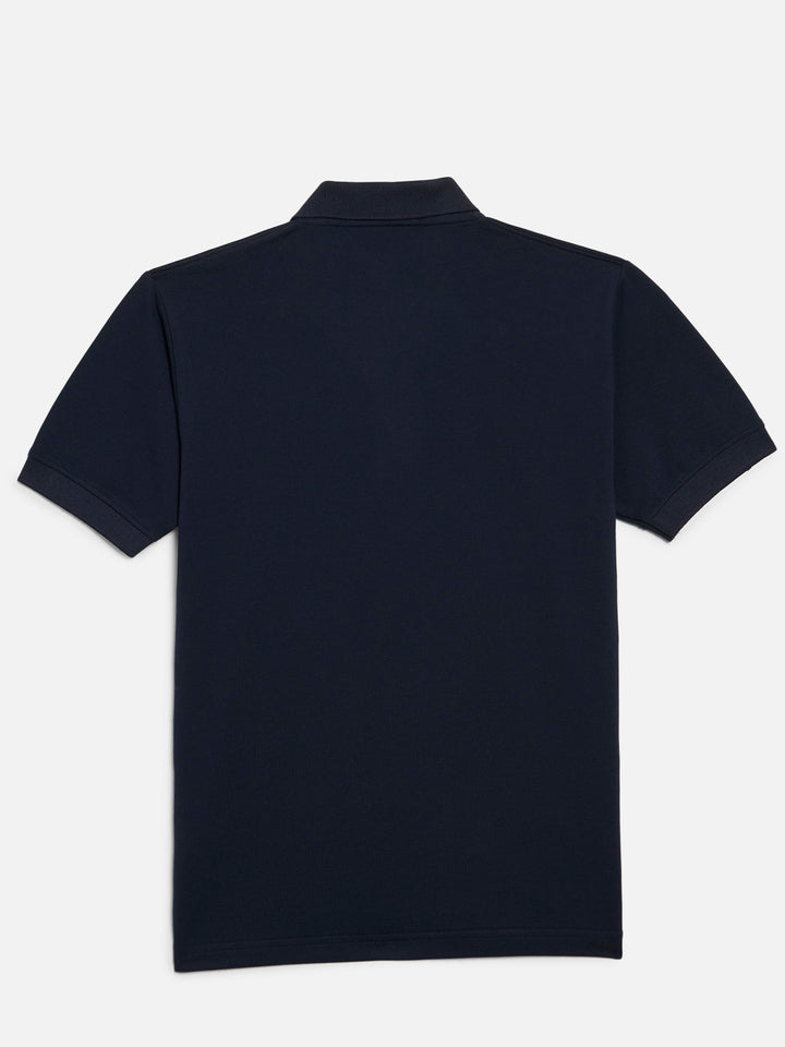 GRIFFEL Boys Kids Navy Printed Polo T-shirt - griffel