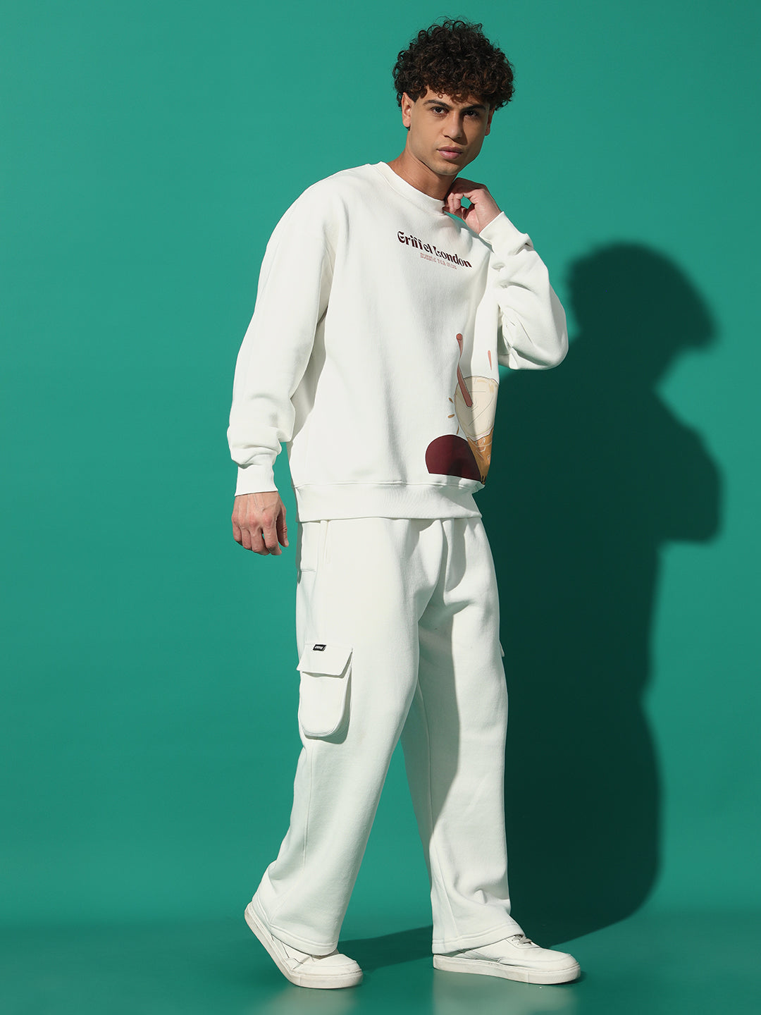 GRIFFEL Men Oversized Tracksuit