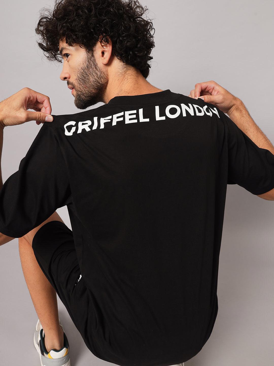 GRIFFEL Men Drop Shoulder Oversized T-shirt