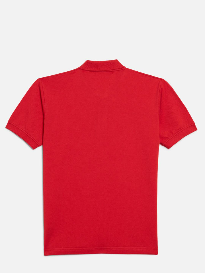 GRIFFEL Boys Kids Red Printed Polo T-shirt - griffel