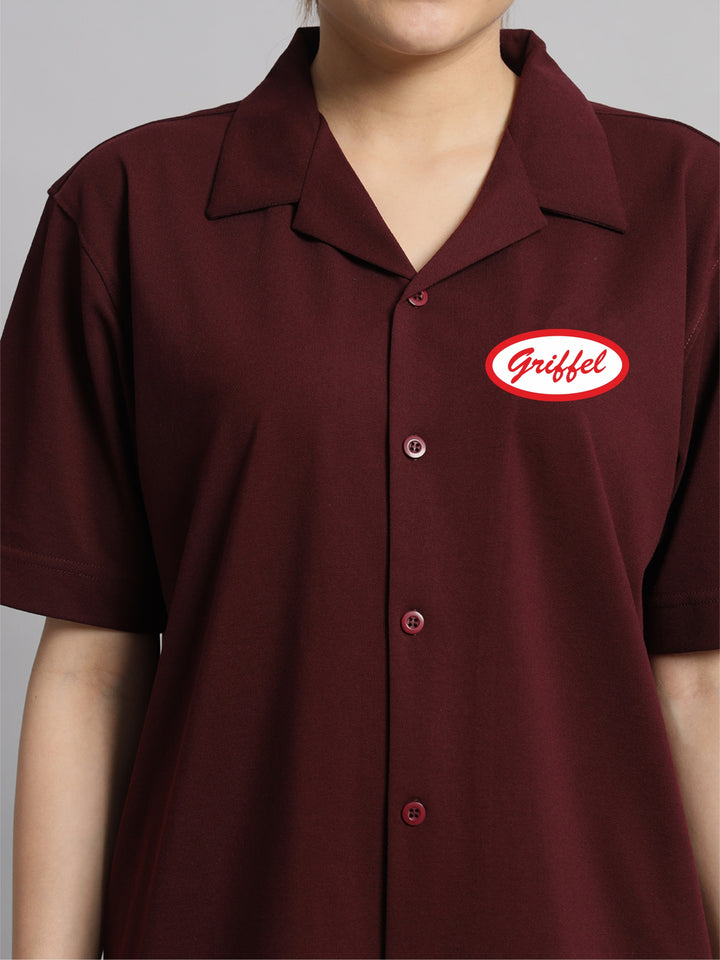 Cafe Cotton Bowling Shirt 🍽️