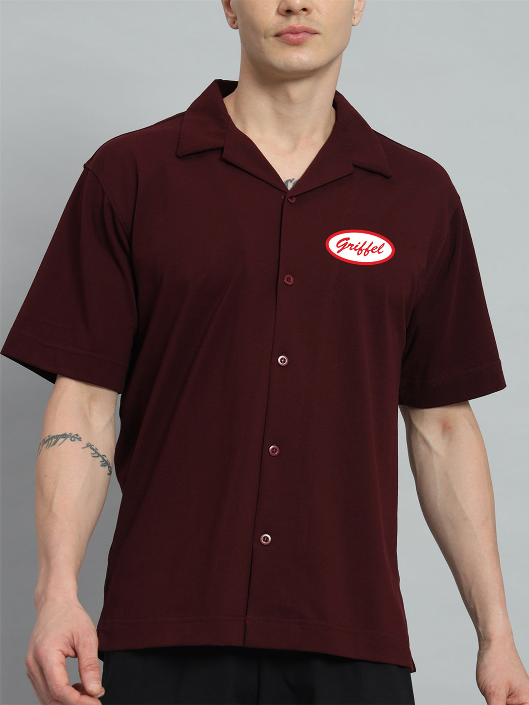 Cafe Cotton Bowling Shirt 🍽️