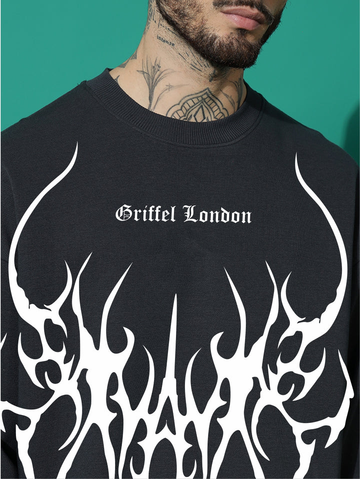 HELLWAVE GRIFFELGRIFFEL CLUB cotton fleece oversized tracksuit