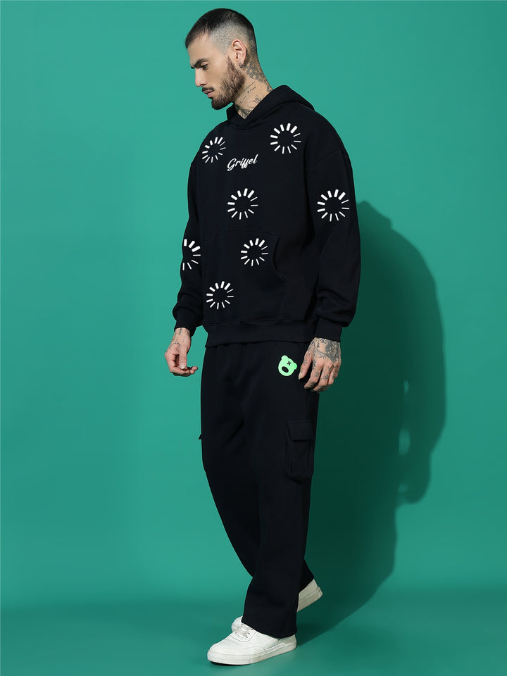 BUFFER GRIFFEL CLUB cotton fleece oversized tracksuit