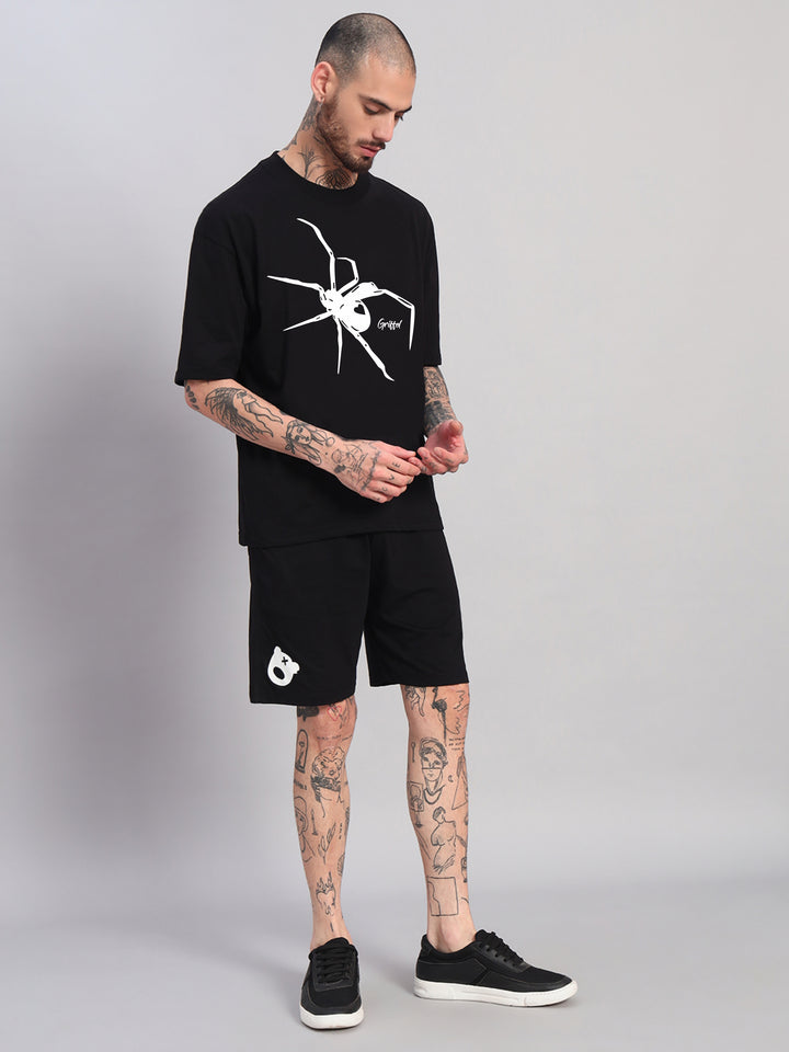Big front spider OVERSIZED Cotton T-SHIRT 🕷️