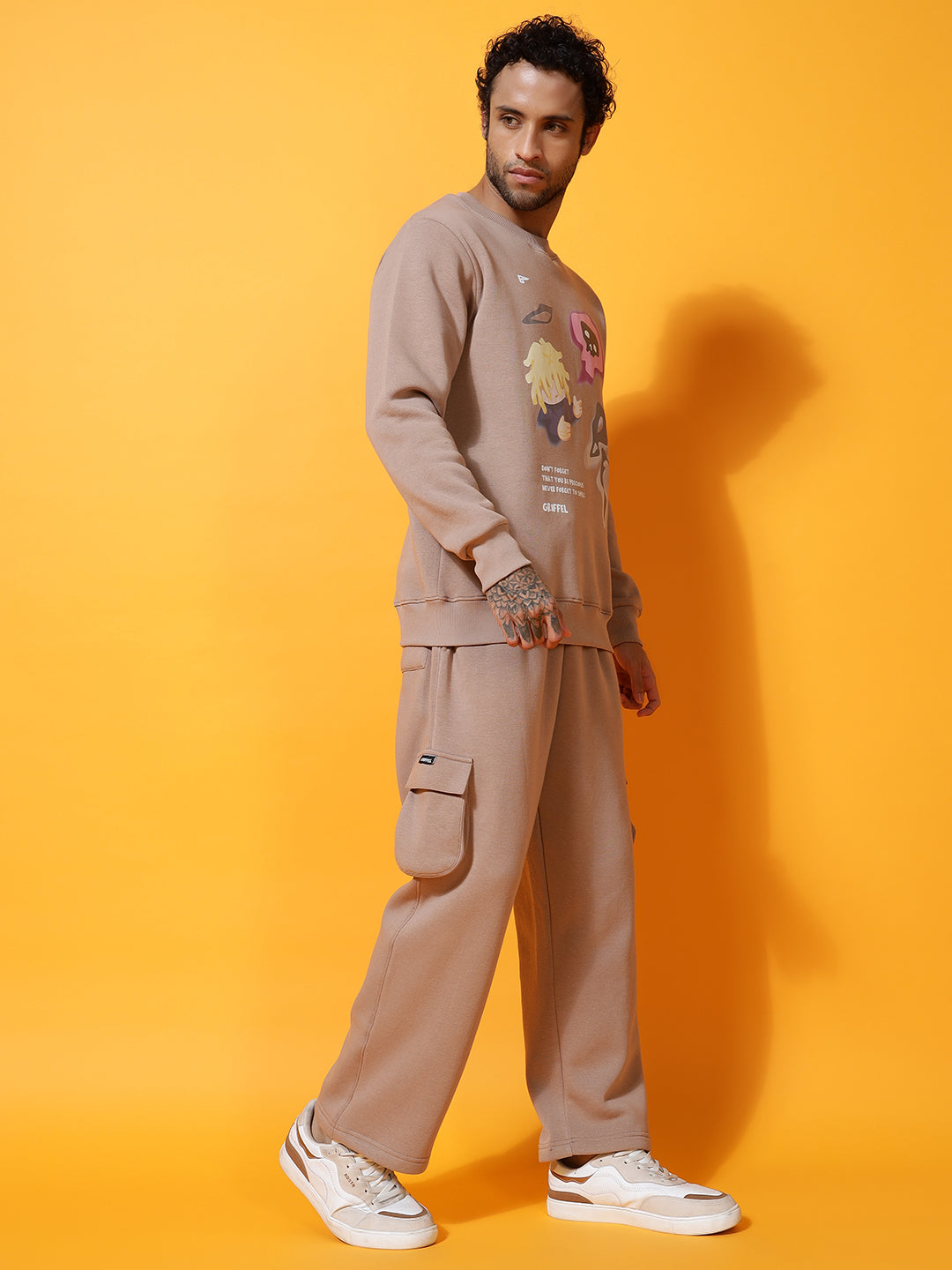 GRIFFEL Printed Regular Fit Tracksuit