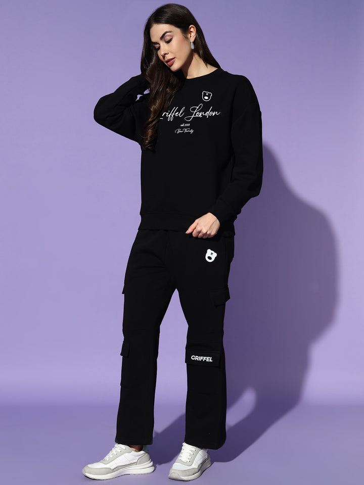 SIGNATURES oversized cotton fleece tracksuit
