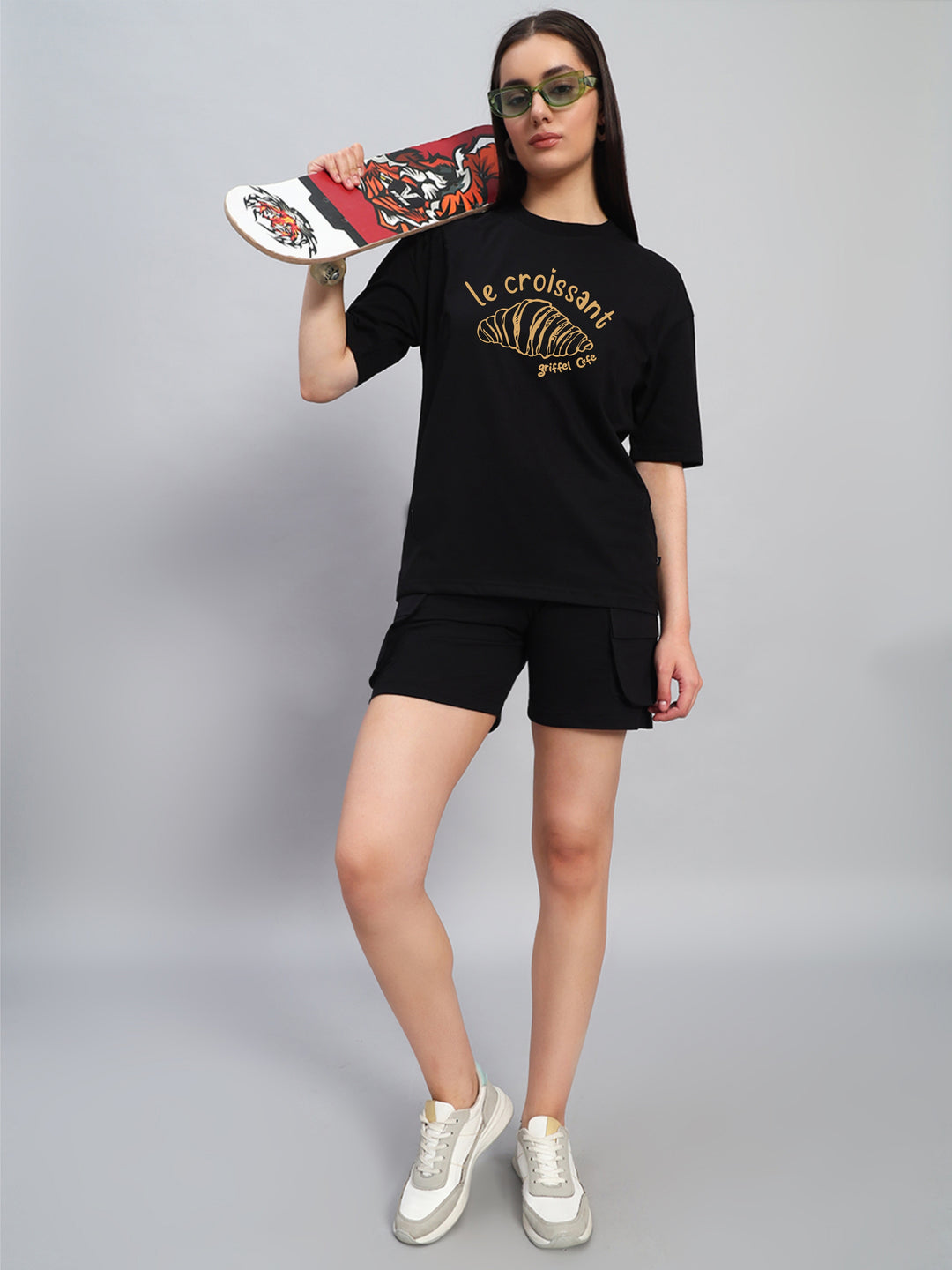 Crossiant Oversized Cotton Co-ord