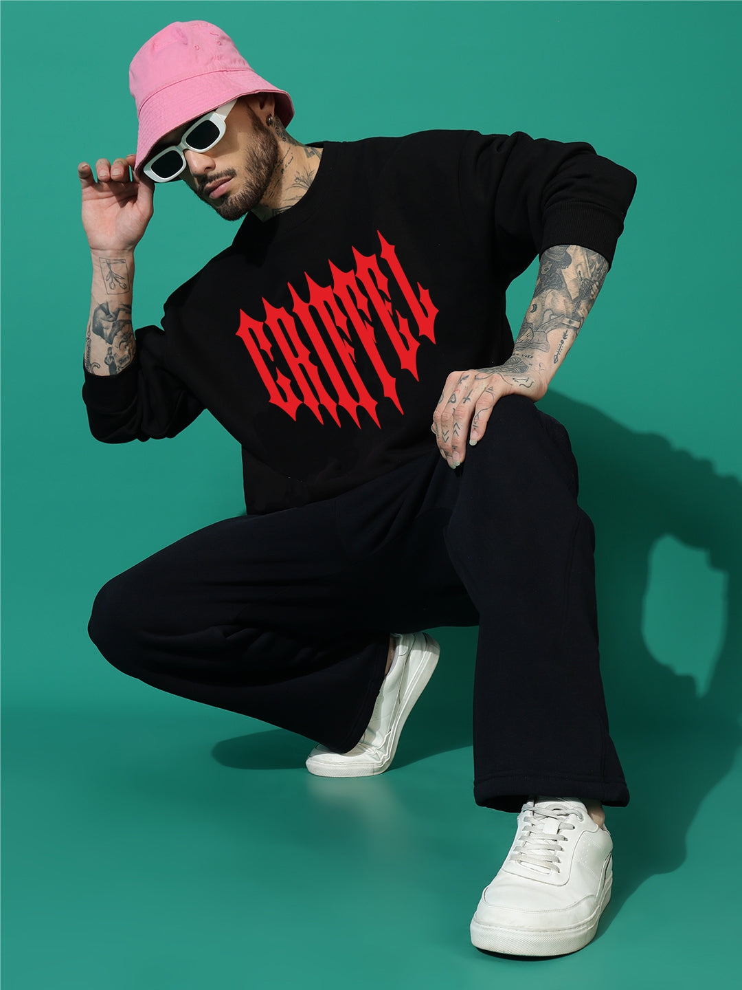 FLAMECORE GRIFFEL CLUB cotton fleece oversized tracksuit