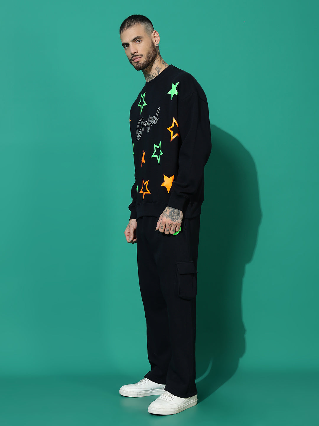 All Over Stars Oversized Tracksuit