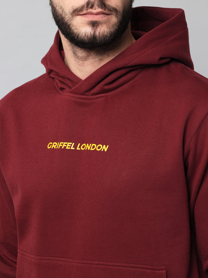 Griffel London Print Regular Fit Hoodie