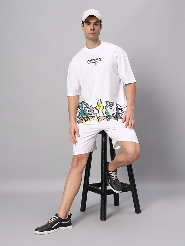 Emoji Cats T-shirt and Shorts Set - griffel