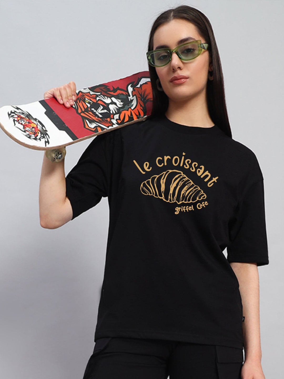 Croissant  OVERSIZED Cotton T-SHIRT 🥐