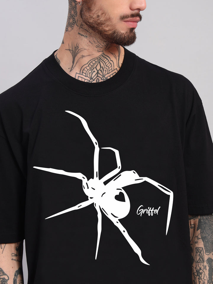 Front big Spider oversized cotton co-ord 🕷️