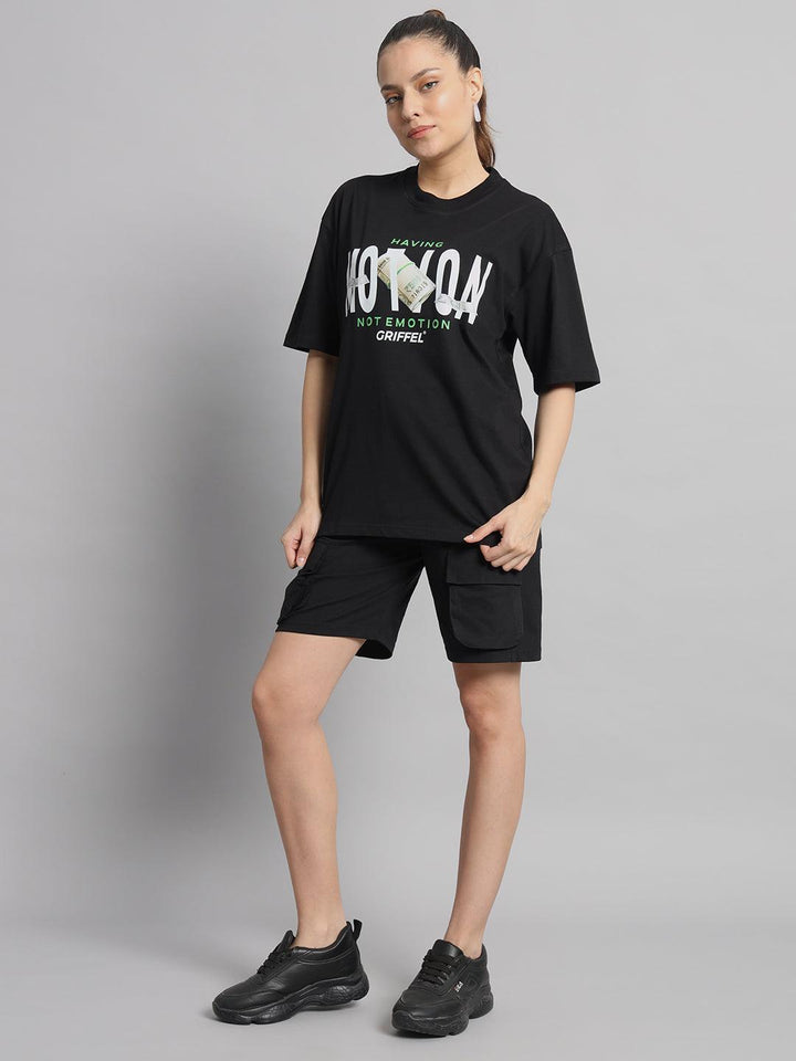 GRIFFEL Women T-shirt and Short Set