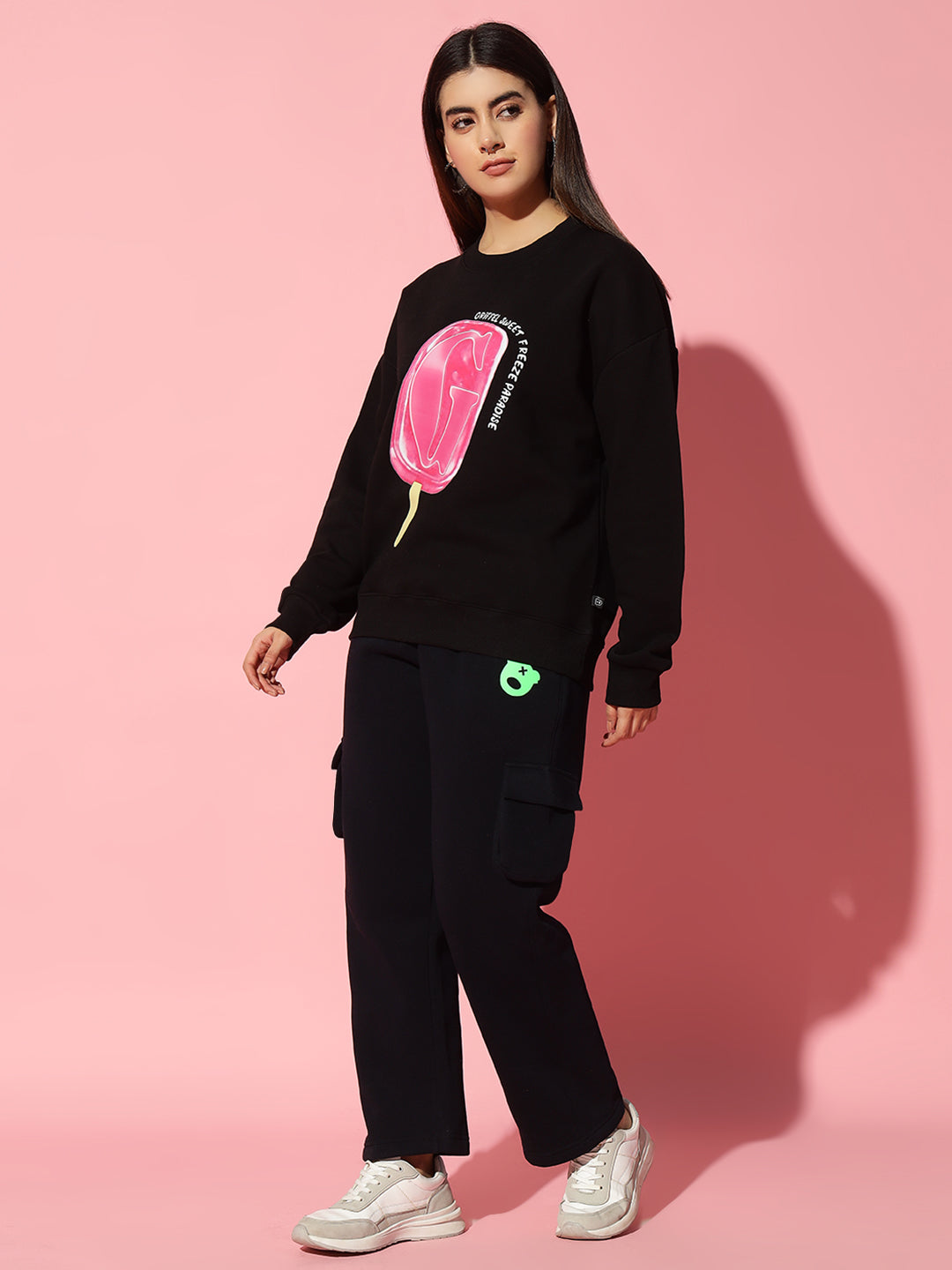 Sweet freeze Royal Oversized Round Neck Tracksuit