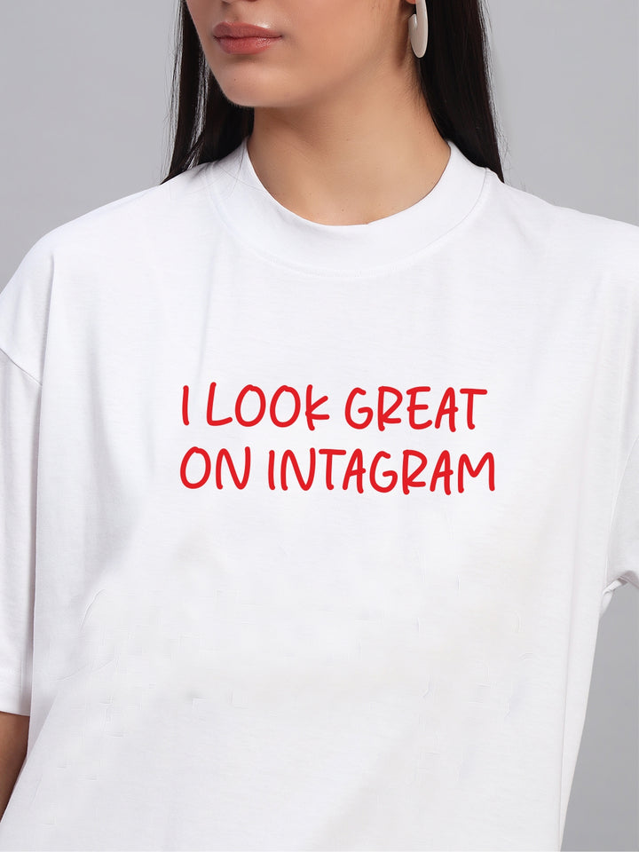 Instagram OVERSIZED Cotton T-SHIRT 📸