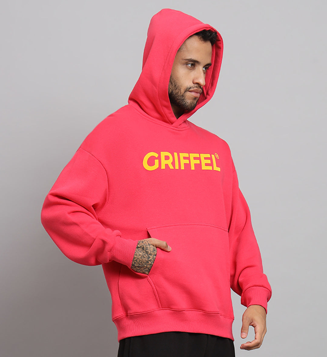 Registered Print Regular Fit Hoodie