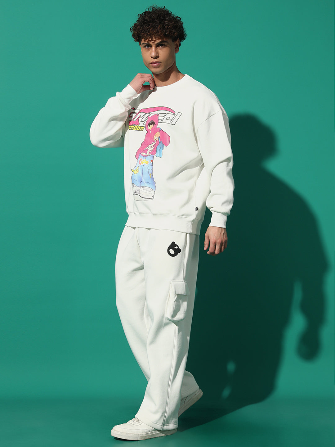 Cool Kid grey Oversized Tracksuit