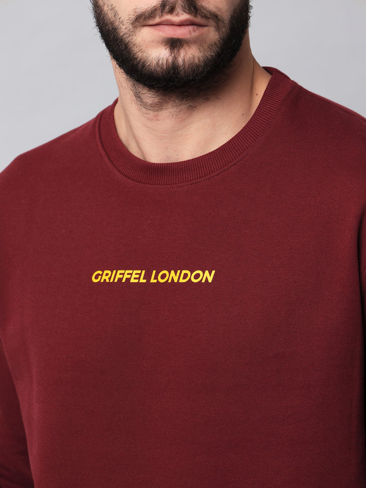 Griffel London Print Regular Fit Sweatshirt