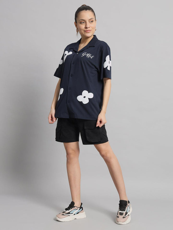 GRIFFEL Printed Bowling Shirt and Short Set