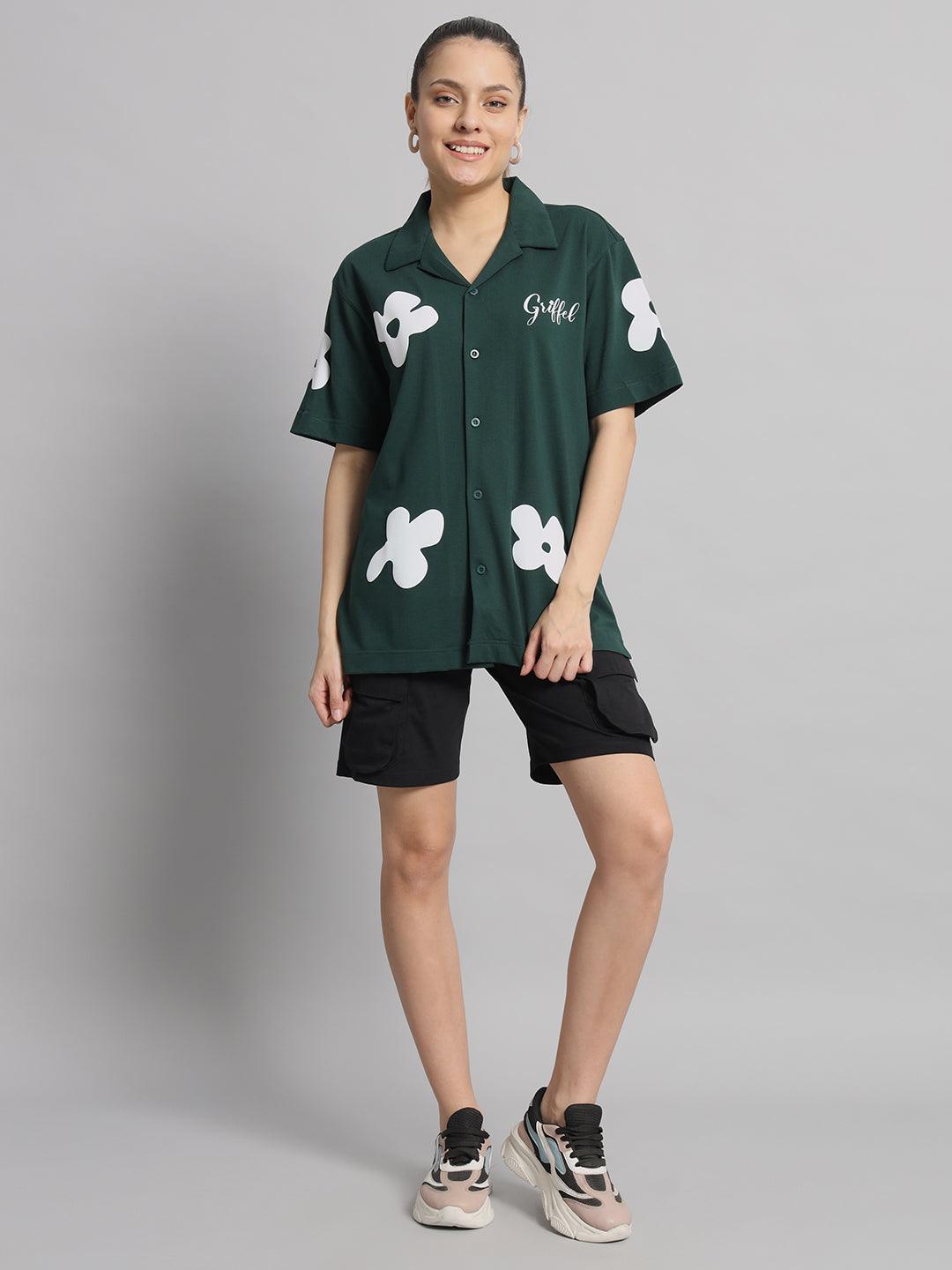 GRIFFEL Printed Bowling Shirt and Short Set