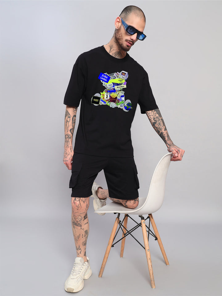 Glitch Teddy OVERSIZED Cotton T-SHIRT 💾