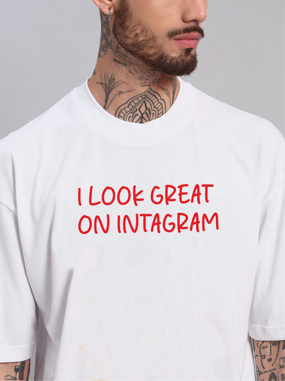 Instagram Oversized Cotton T-shirt 📸