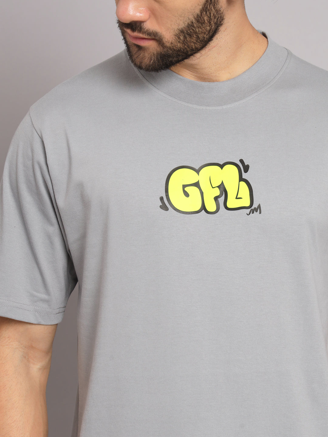 GRIFFEL Men Steel Grey WORLDWIDE T-shirt - griffel