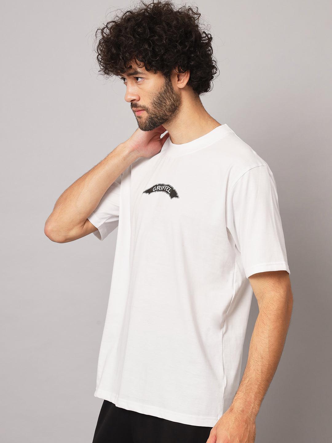 GRIFFEL Men EYE Black oversized T-shirt