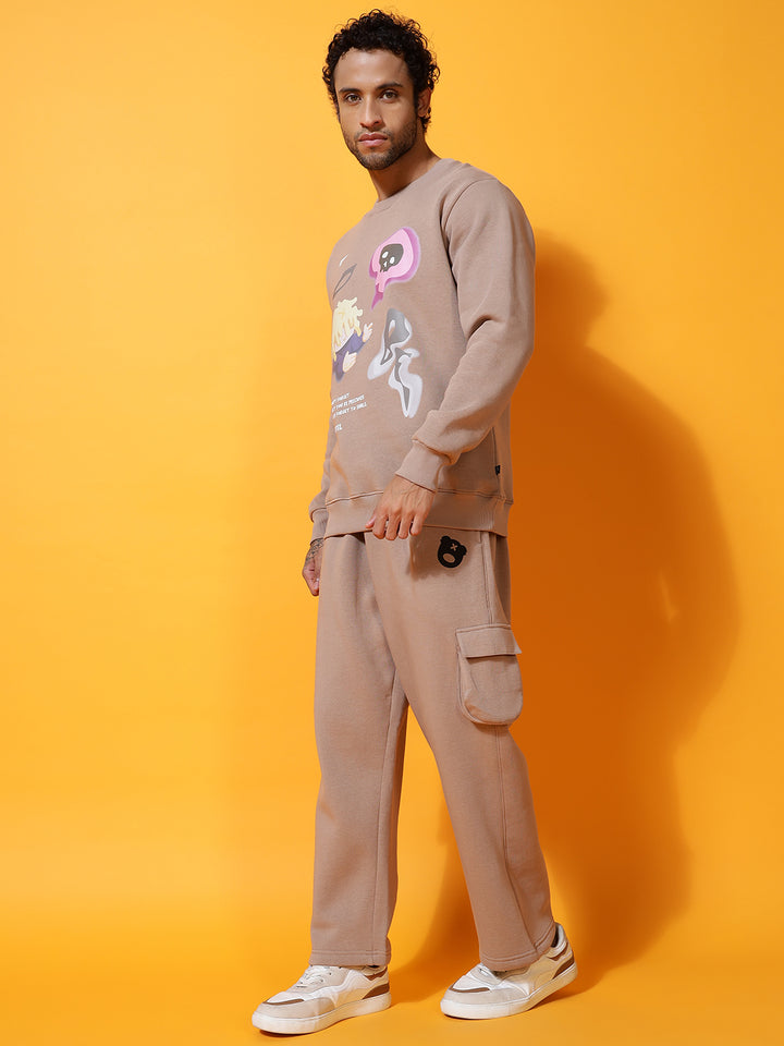 GRIFFEL Printed Regular Fit Tracksuit