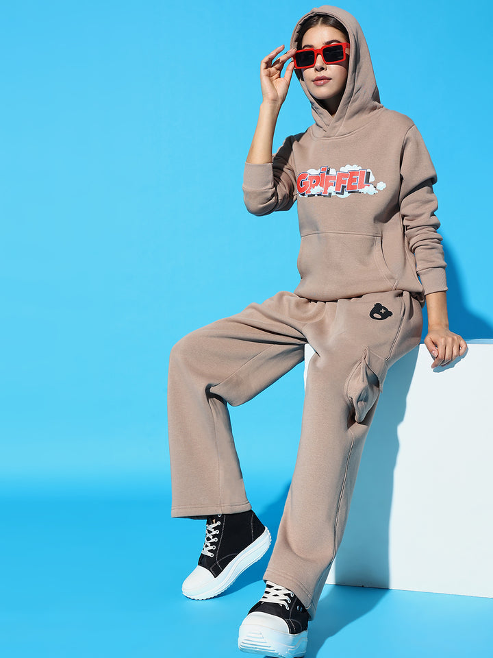 GRIFFEL Oversized Hoodie Neck Tracksuit