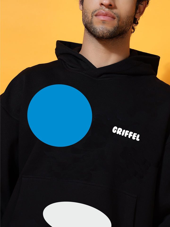 IF YE Can Oversized Black Cotton Fleece Hoodie 🤜🏿