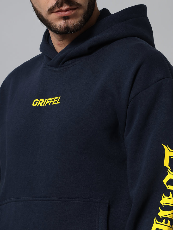 Griffel London Print Regular Fit Hoodie