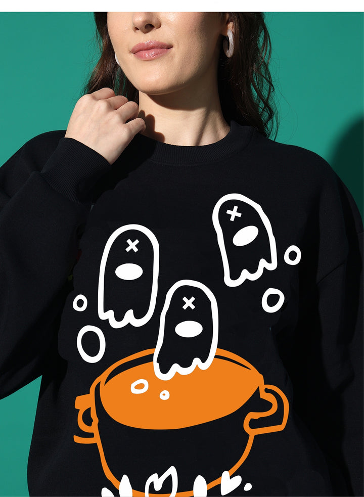 SOUL SOUP oversized cotton fleece tracksuit