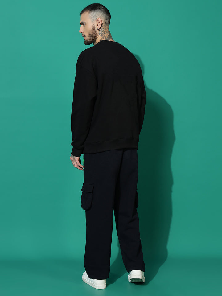 1993 Overzied Black Sweatshirt