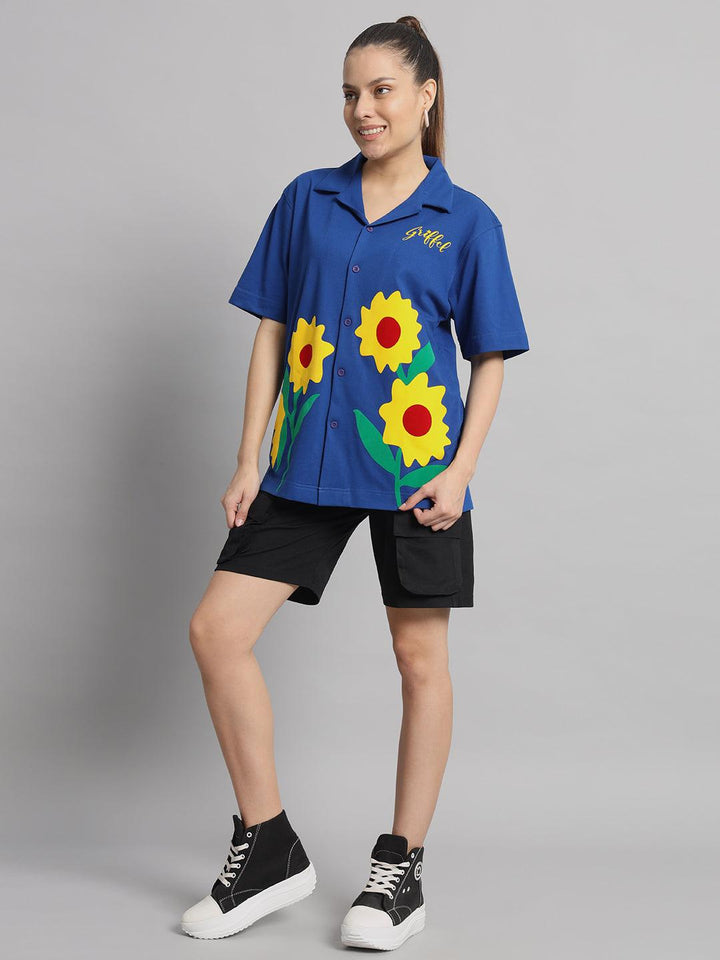 GRIFFEL Printed Bowling Shirt and Short Set