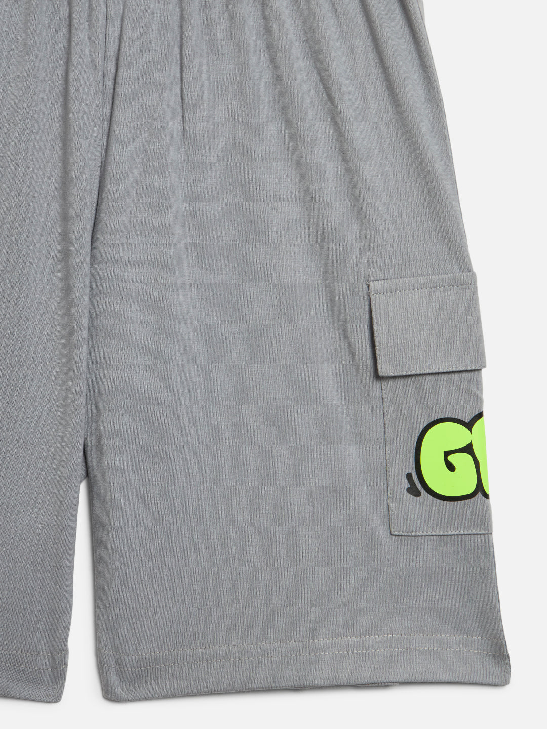 GRIFFEL Girls Kids Steel Grey Co-Ord T-shirt and Short Set - griffel