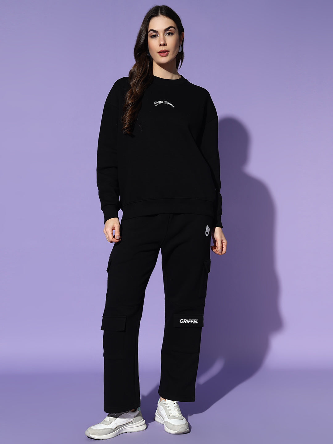 BEAR FAMILY Oversized Round Neck Tracksuit