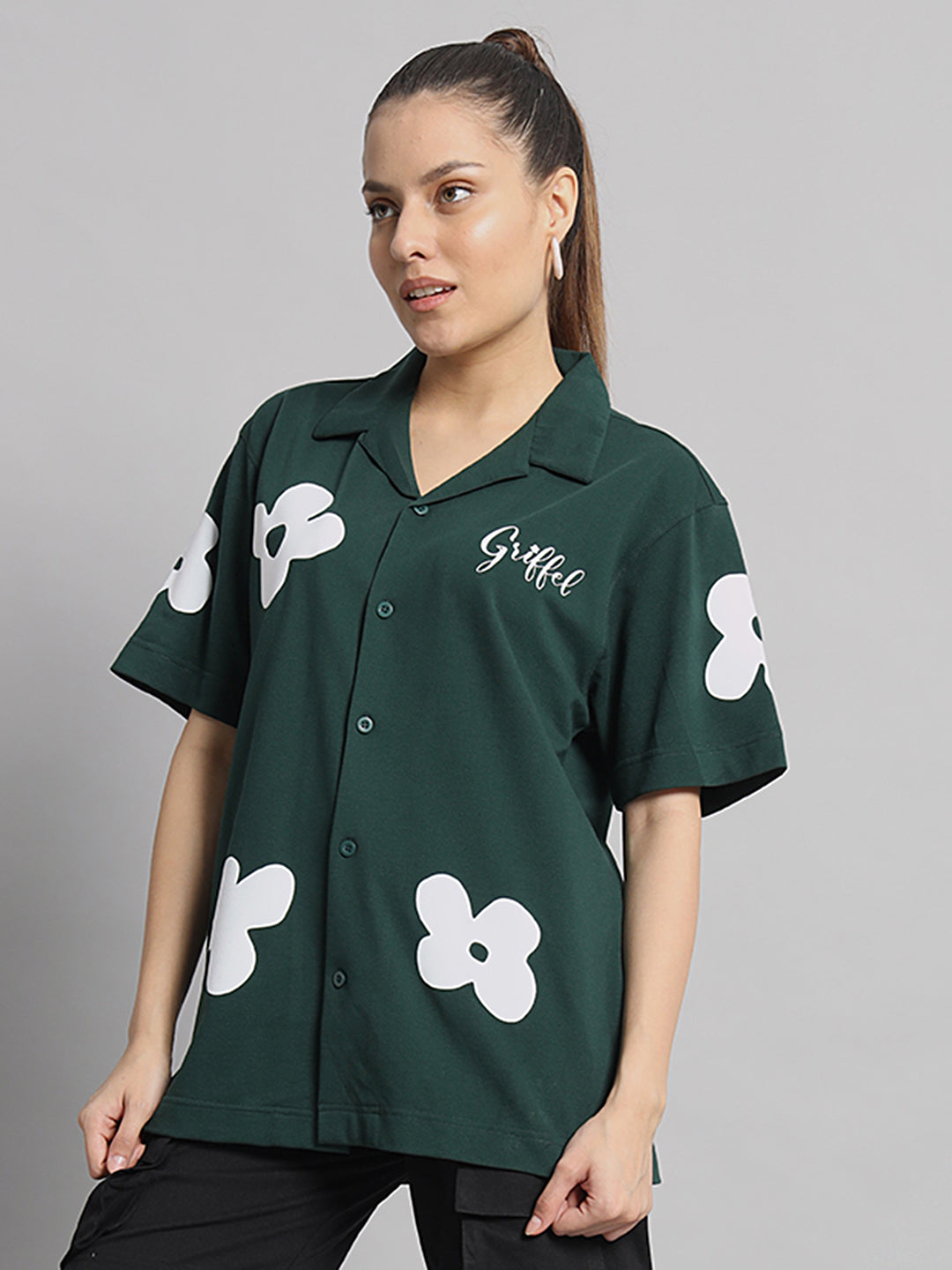 GRIFFEL Printed Bowling Shirt