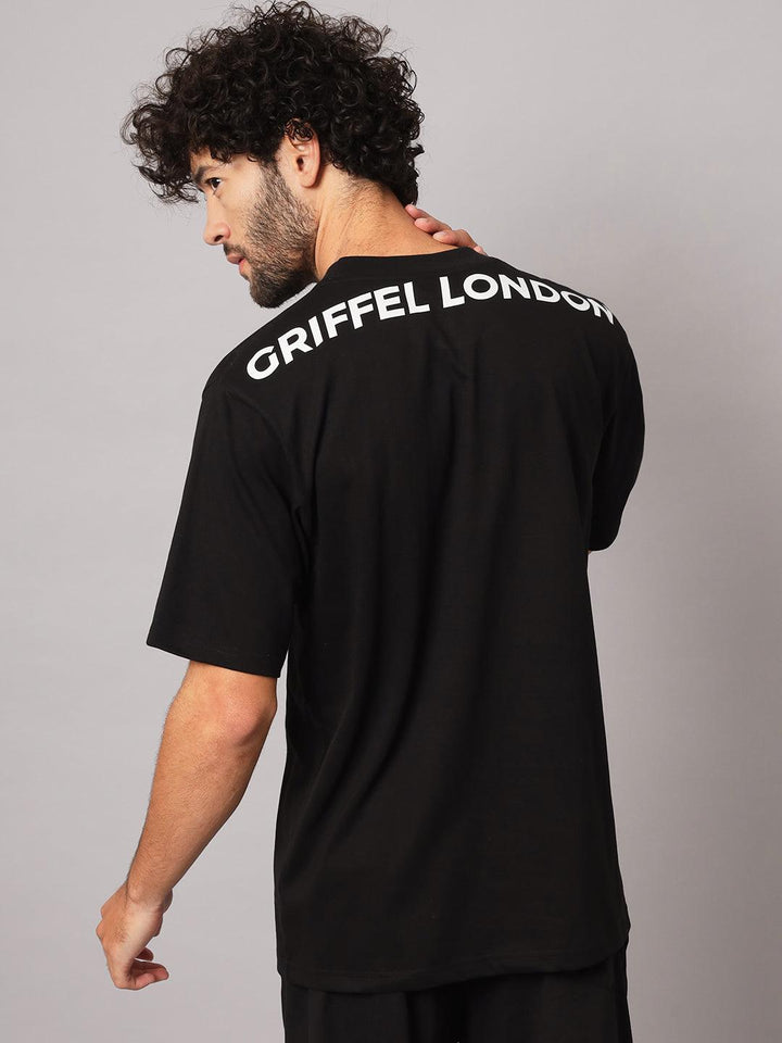 GRIFFEL Men Drop Shoulder Oversized T-shirt