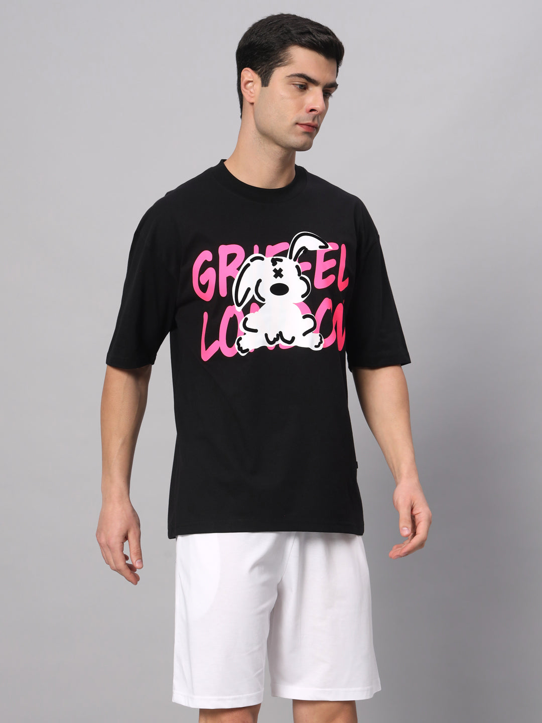 White Bunny T-shirt and Shorts Set - griffel
