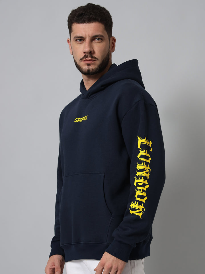 Griffel London Print Regular Fit Hoodie