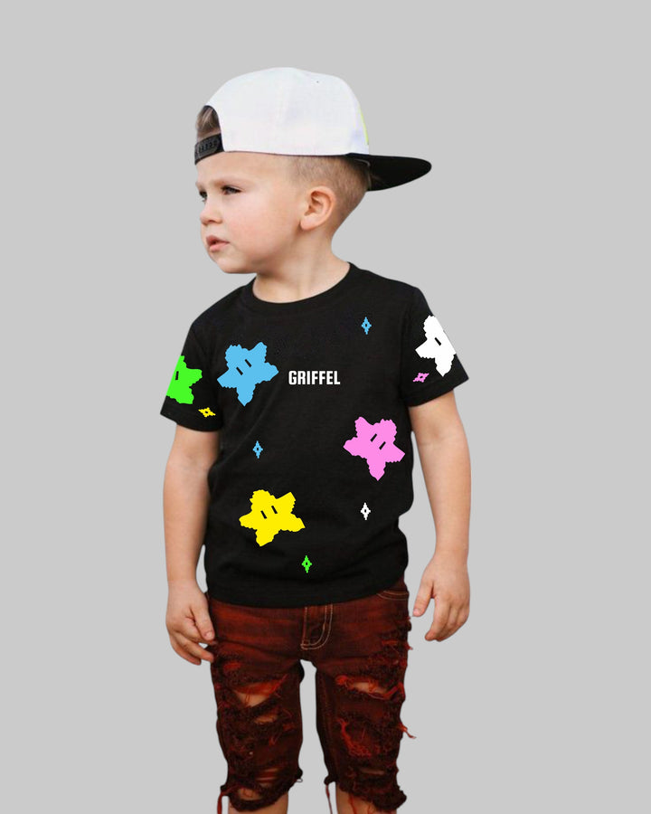 ALL OVER STAR OVERSIZED T-SHIRT KIDS