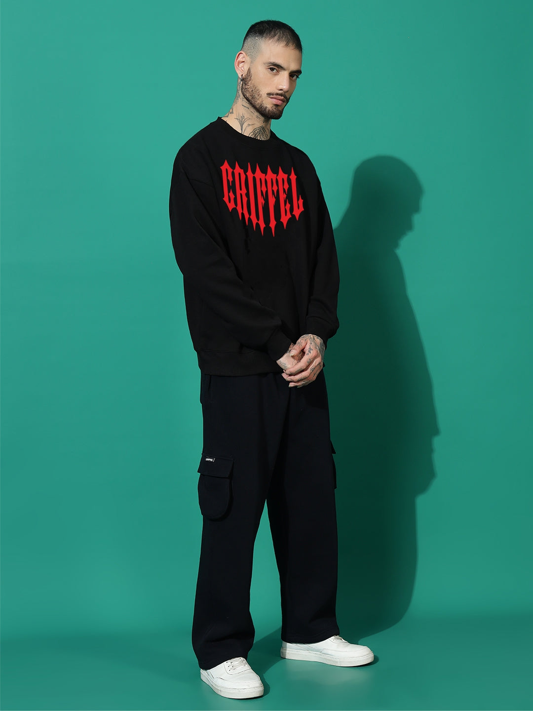 FLAMECORE GRIFFEL CLUB cotton fleece oversized tracksuit
