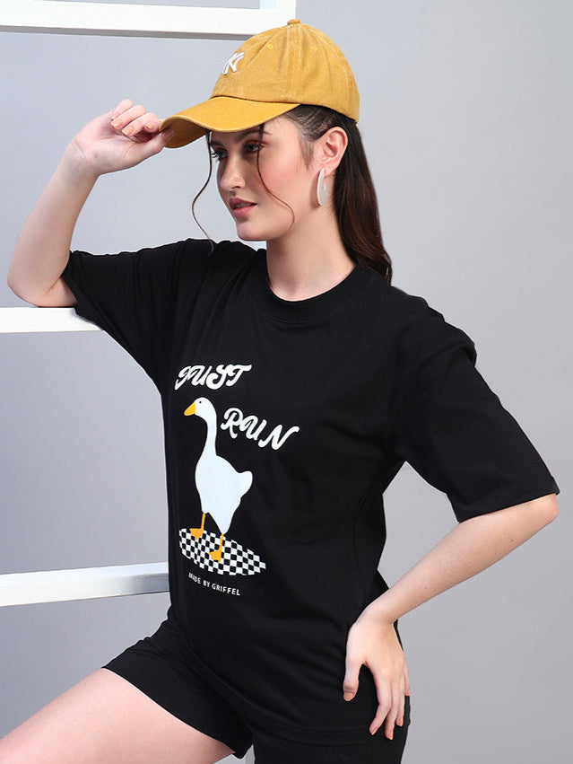Just Run Duck Oversized T-Shirt